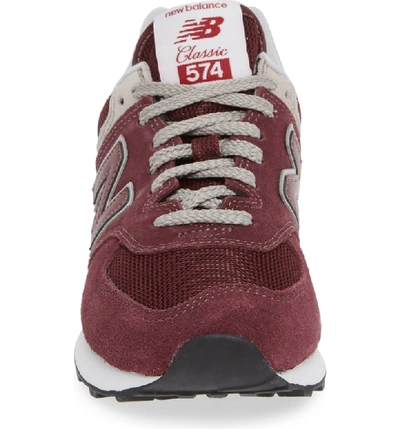 Shop New Balance '574' Sneaker In Burgundy