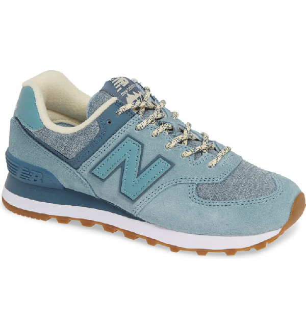 new balance 574 smoke blue