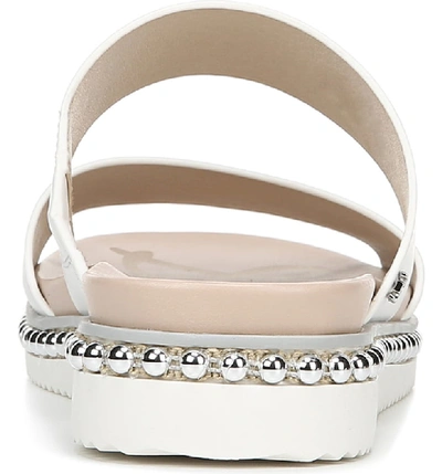 Shop Sam Edelman Asha Slide Sandal In Bright White Leather