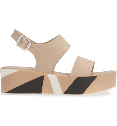 Shop Matisse Geo Platform Sandal In Blush