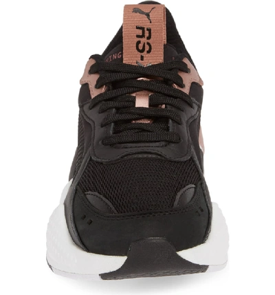Shop Puma Rs-x Trophy Sneaker In Black/ Rose Gold