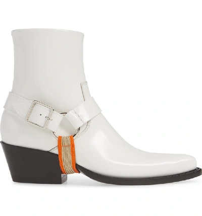 Shop Calvin Klein 205w39nyc Tex Harness Buckle Boot In White