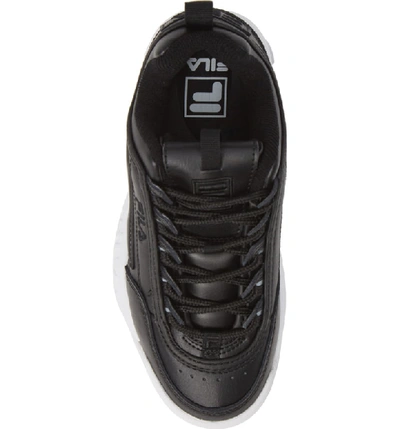 Shop Fila Disruptor Ii Premium Sneaker In Black/ White/ White