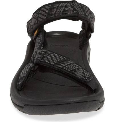 Shop Teva Hurricane Xlt 2 Sandal In Boomerang Black Fabric