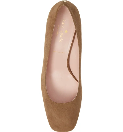 Shop Kate Spade Kylah Block Heel Pump In New Taupe