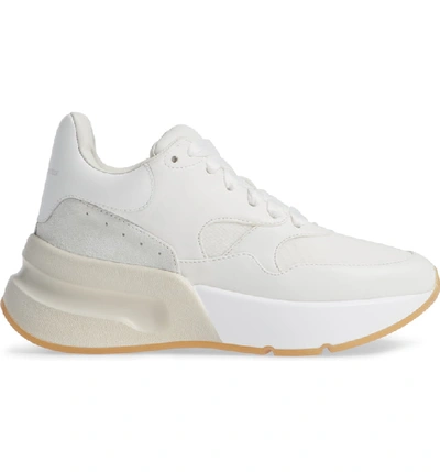 Shop Alexander Mcqueen Oversized Lace-up Sneaker In White/ Cream