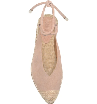 Shop Schutz Laba Wraparound Espadrille Sandal In Pale Nude