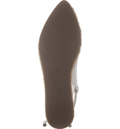 Shop Schutz Laba Wraparound Espadrille Sandal In Vegetal Soft White Leather
