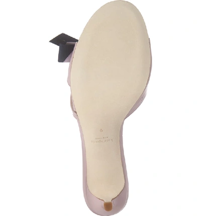 Shop Kate Spade Simona Bow Slide Sandal In Light Lilac/parisian Navy