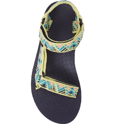 Shop Teva 'original Universal' Sandal In Boomerang Limelight Fabric