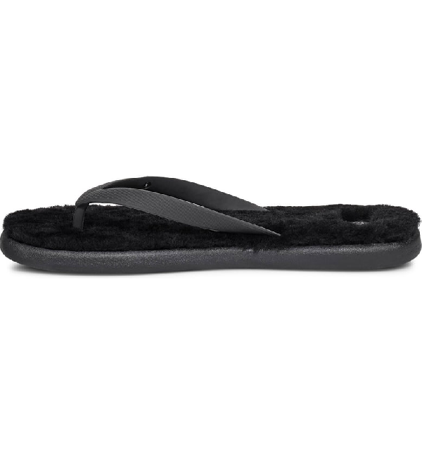 Ugg Women's Fluffie Ii Flip-flop Sandals In Black | ModeSens
