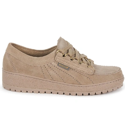 Shop Mephisto Lady Low Top Sneaker In Light Taupe Suede