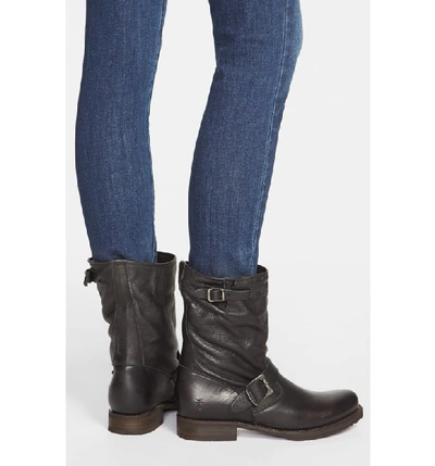 Shop Frye 'veronica Short' Slouchy Boot In Black Leather