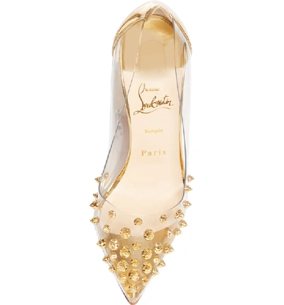 Christian Louboutin Grotika Embellished Pvc Metallic Leather