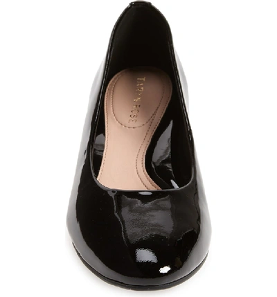 Shop Taryn Rose Babs Demi-wedge Pump In Black Patent Leather