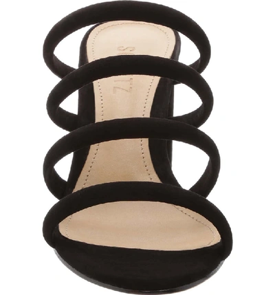 Shop Schutz Felisa Block Heel Sandal In Black Nubuck Leather