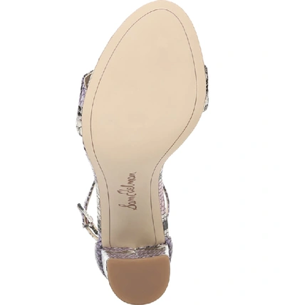 Shop Sam Edelman Yaro Ankle Strap Sandal In Wild Lavender Multi