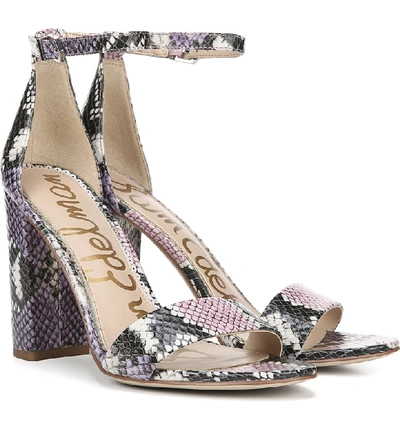 Shop Sam Edelman Yaro Ankle Strap Sandal In Wild Lavender Multi