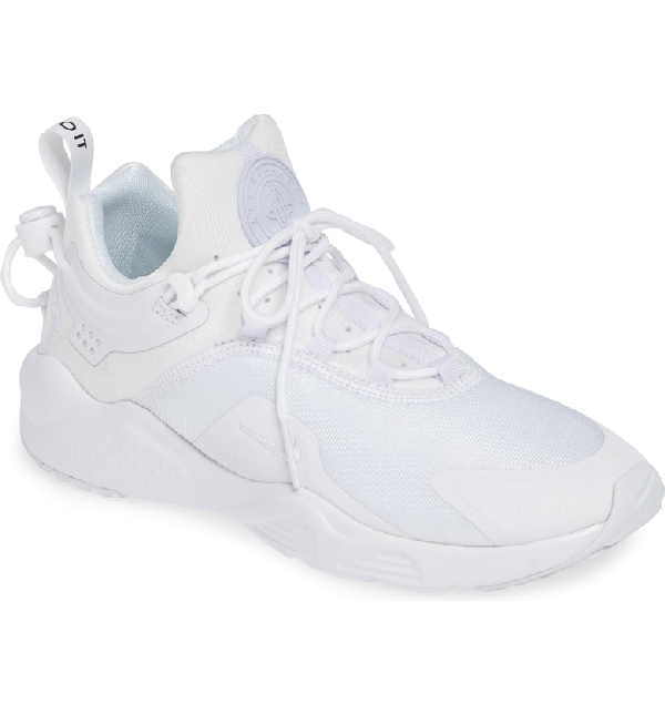Nike Air Huarache City Move Sneaker In White White Black Modesens