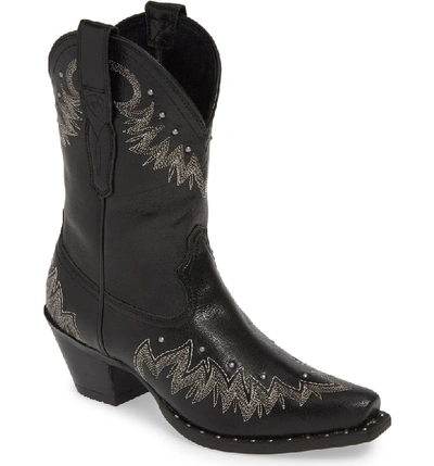 Shop Ariat Potrero Western Boot In Jackal Black Leather