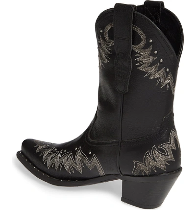 Shop Ariat Potrero Western Boot In Jackal Black Leather