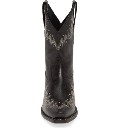 Shop Ariat Potrero Western Boot In Jackal Black Leather