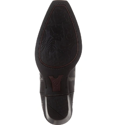 Shop Ariat Potrero Western Boot In Jackal Black Leather