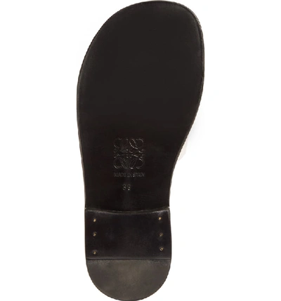 Shop Loewe Anagram Slide Sandal In Black