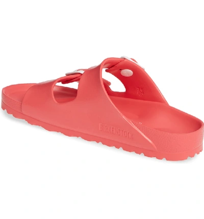 Shop Birkenstock Essentials - Arizona Slide Sandal In Coral Eva