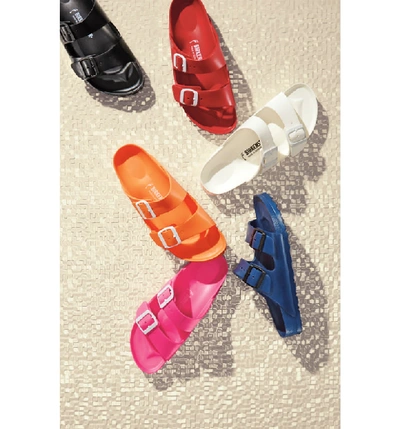 Shop Birkenstock Essentials - Arizona Slide Sandal In Coral Eva