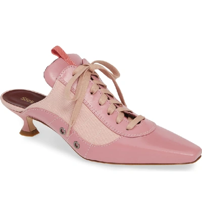 Shop Sies Marjan Alice Lace-up Mule In Pink