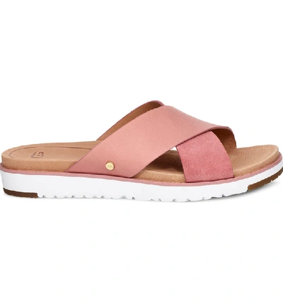 Shop Ugg 'kari' Sandal In Pink Dawn Leather