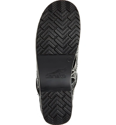 Shop Dansko 'professional' Clog In Black Floral Patent Leather