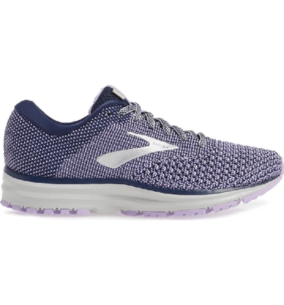 Shop Brooks Revel 2 Running Shoe In Blue/ Purple Rose/ Grey