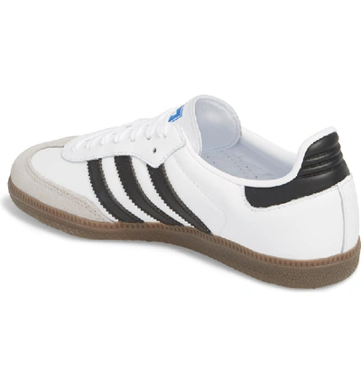 Shop Adidas Originals Samba Sneaker In White/ Black/ Clear Granite