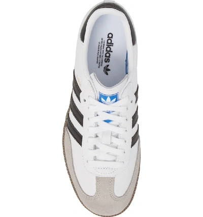 Shop Adidas Originals Samba Sneaker In White/ Black/ Clear Granite