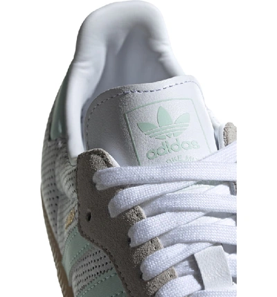 Shop Adidas Originals Samba Sneaker In White/ Ice Mint/ Grey One