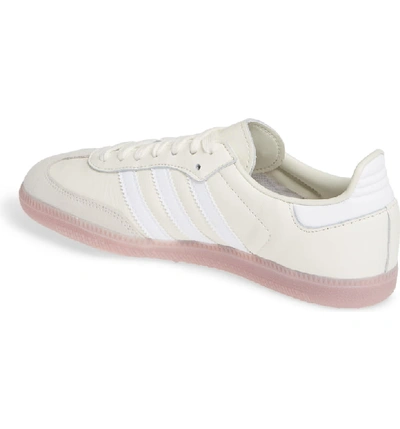 Shop Adidas Originals Samba Sneaker In Off White/ White/ Soft Vision