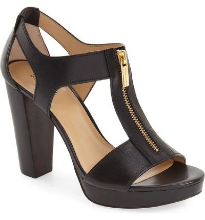 Shop Michael Michael Kors 'berkley' T-strap Sandal In Black