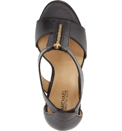 Shop Michael Michael Kors 'berkley' T-strap Sandal In Black