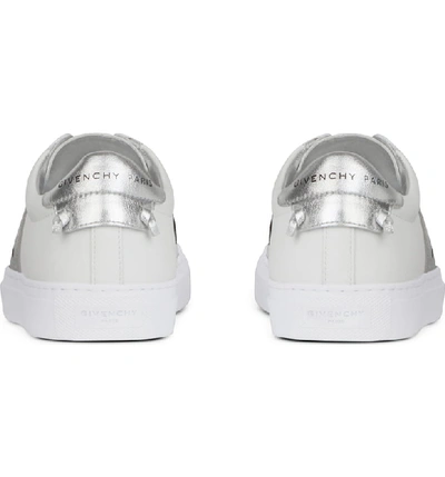 Shop Givenchy Logo Strap Slip-on Sneaker In White/ Silver