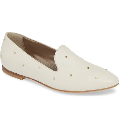 Shop Agl Attilio Giusti Leombruni Studded Loafer In Off White Leather