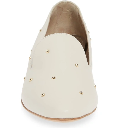 Shop Agl Attilio Giusti Leombruni Studded Loafer In Off White Leather