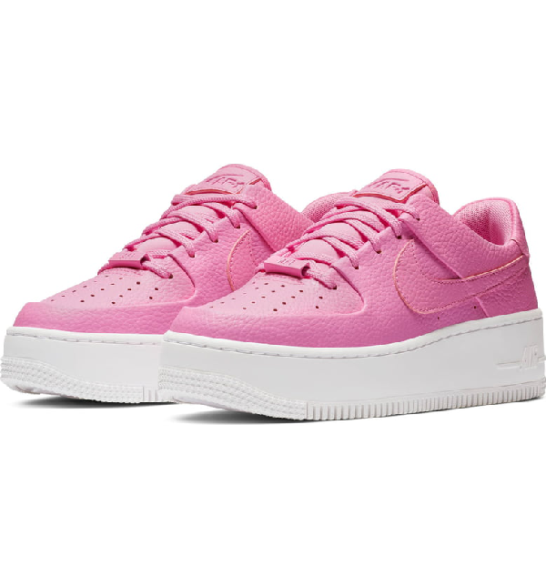 pink platform nike air force 1