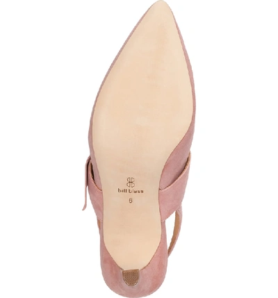 Shop Bill Blass Billie Bow Quarter Strap Pump In Tea Rose