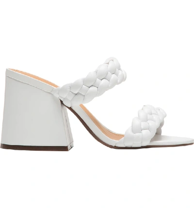 Shop Schutz Elida Block Heel Slide Sandal In White