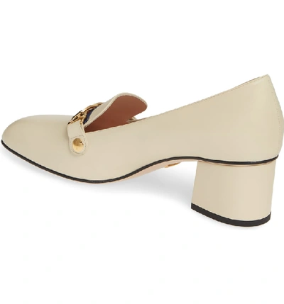 Shop Gucci Loafer Pump In White