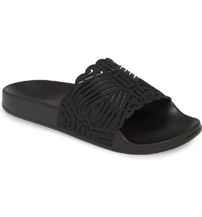 Shop Ted Baker Issley Slide Sandal In Black Rubber