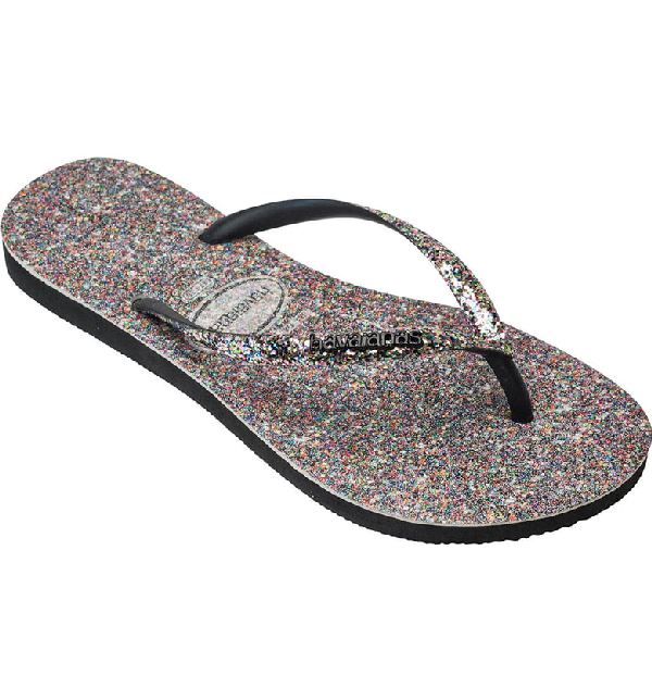 havana glitter flip flops