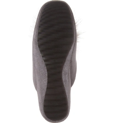 Shop Patricia Green Pretty Pouf Slipper In Charcoal Suede